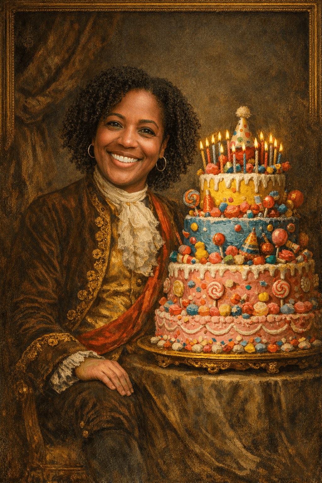 AI birthday card example for 40th birthday cards
