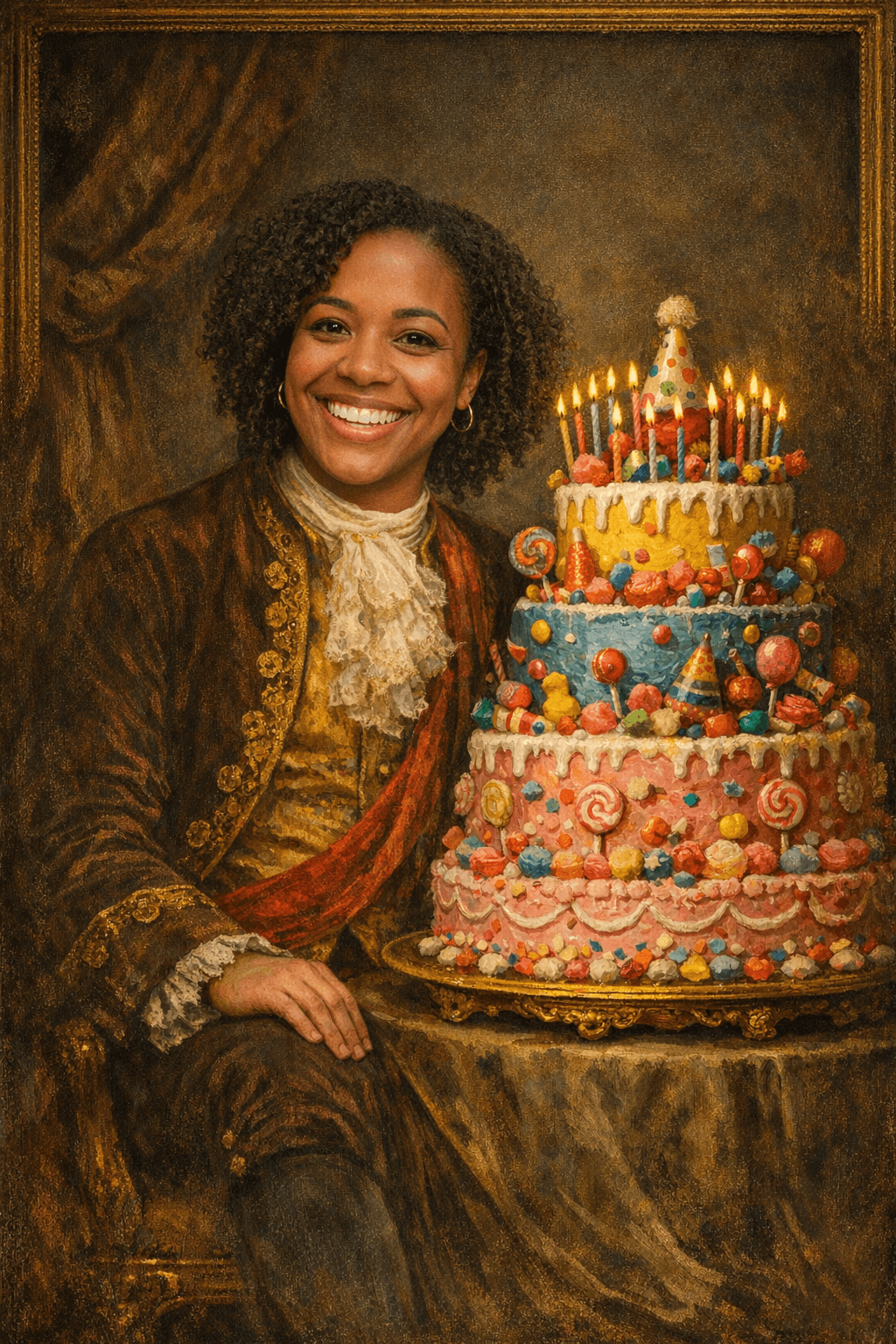 AI birthday card example for AI birthday wishes