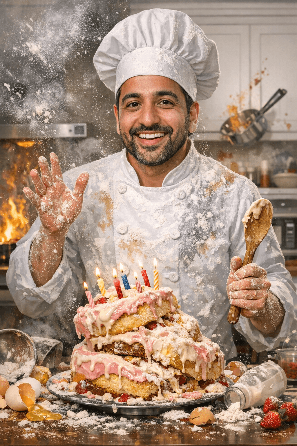 AI birthday card example for belated birthday cards