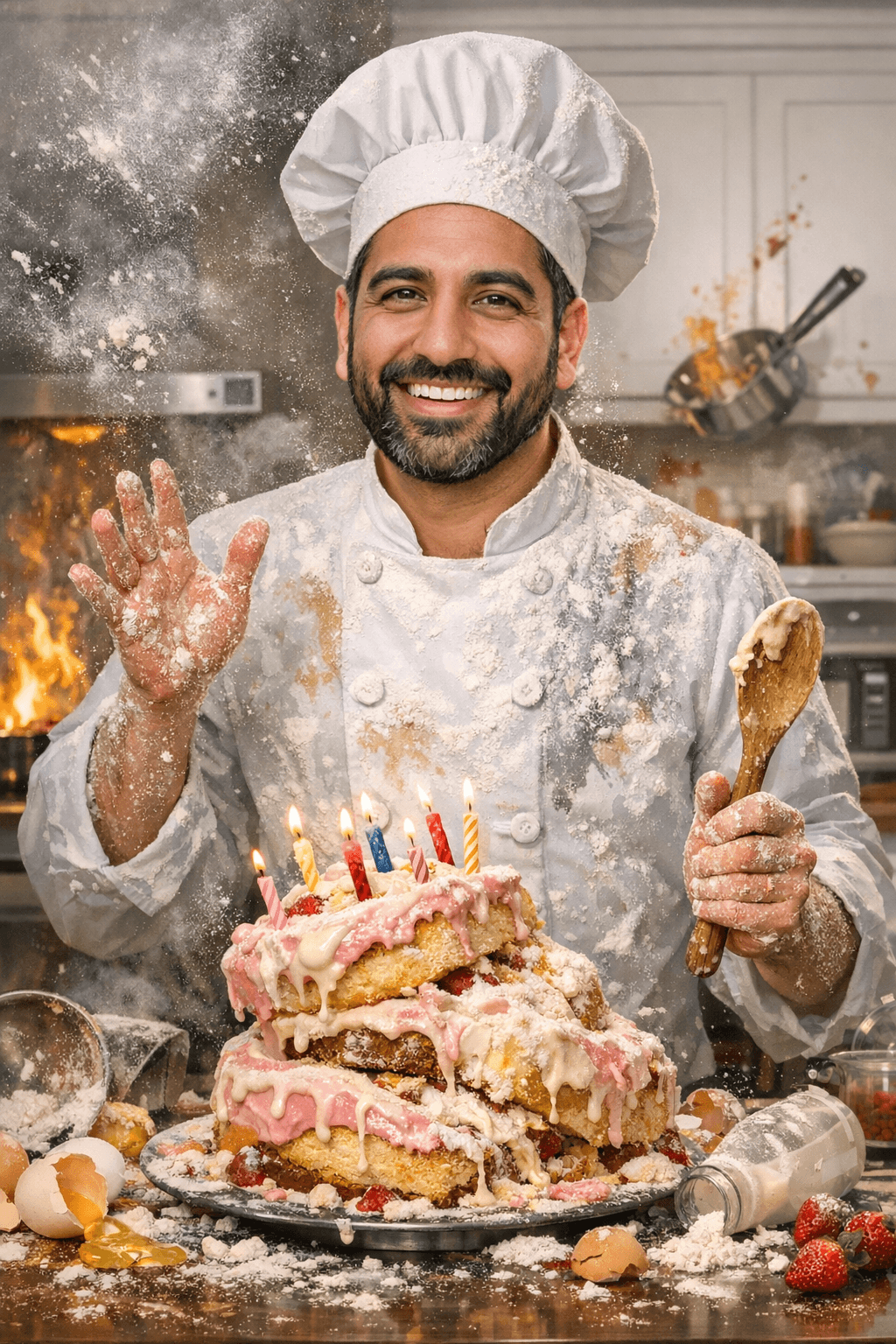 AI birthday card example for photo birthday cards