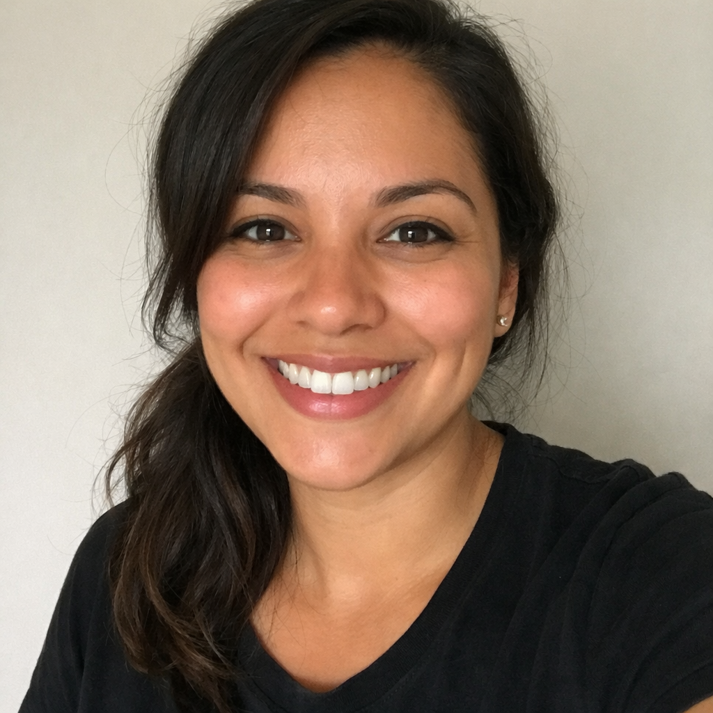 Example of a good face photo: clear front-facing portrait with face well-lit