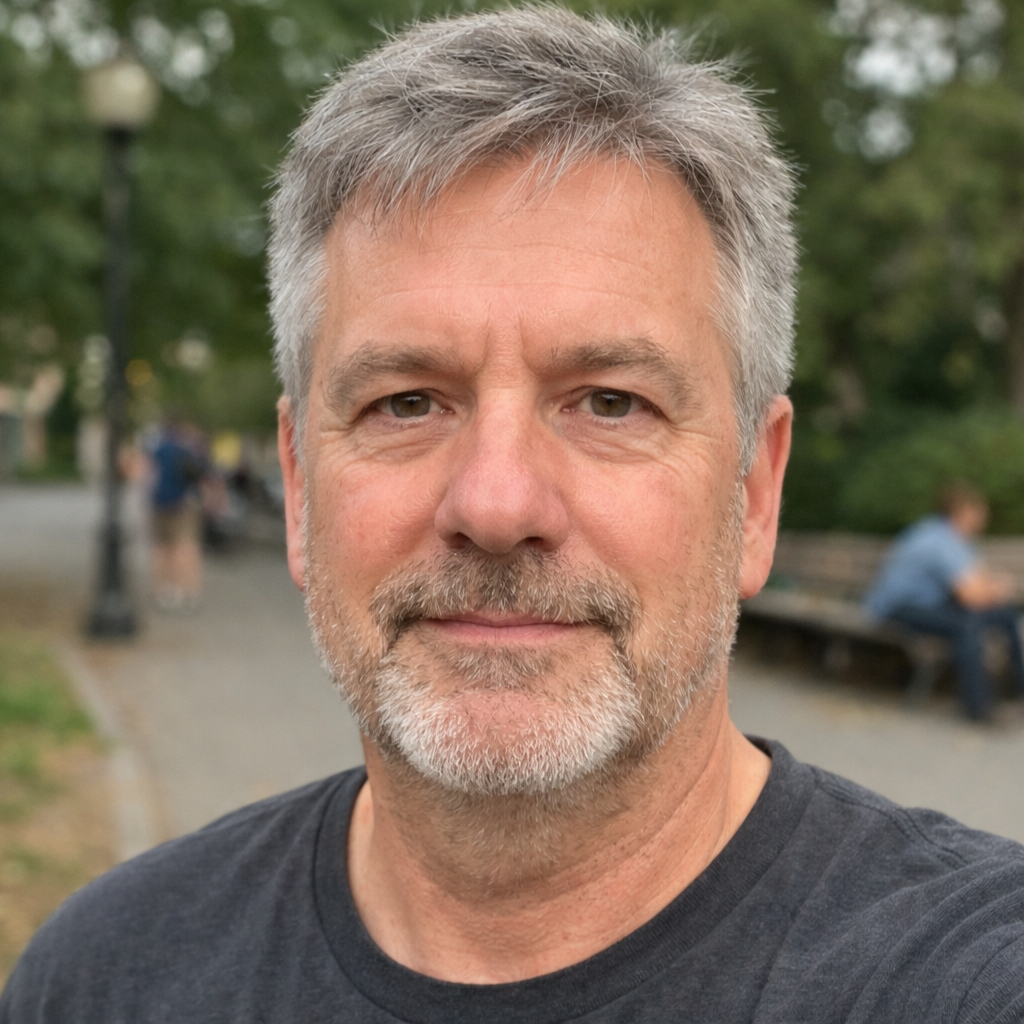 Example of a good face photo: casual photo with face visible and in focus